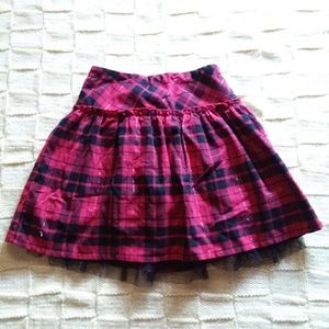 💜3 for $10💜Girls cute red plaid skirt